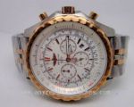 Knockoff Breitling For Bentley Motors White Face Tow Tone Case Mens Design Watch